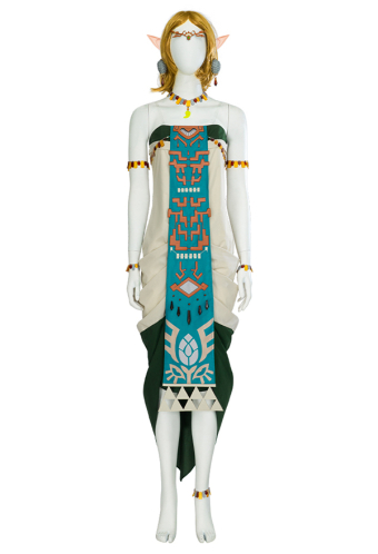 The Legend of Zelda: Tears of the Kingdom Costume de Cosplay Princesse Zelda Costume Robe Longue pour Femme