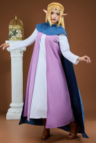 The Legend of Zelda: Echoes of Wisdom Princess Zelda Cosplay Costume Innershirt and Jacket with Cape and Ears