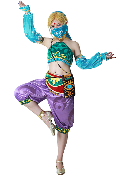 Female The Legend of Zelda Breath of the Wild Link Women Gerudo Outfit Cosplay Costume