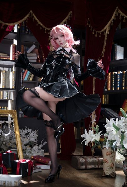 Zenless Zone Zero Remielle Dan Ramiel Cosplay Costume Dress with Back Bow and Headpiece