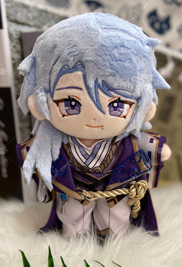 thumbnail image 2 of KIRA KIRA Genshin Impact Aether Plush Doll - 20cm Anime Game Character With Changeable Clothes 2 of 13