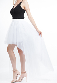 Women Tutu Skirt Puffy Mullet Skirt Layered Tulle Skirt