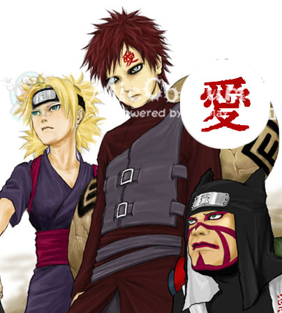 火影忍者 我愛羅cosplay紋身