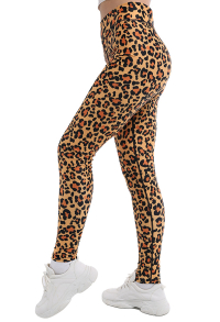 Women Adult Leopard Prints Yoga Leggings High Waist Workout Running Pants Sportswear