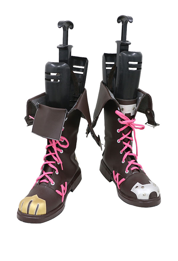 Arcane LOL Jinx Cosplay Shoes Lace-Up Leather Boots for Men