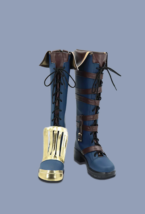 Arcane LOL Vi Chaussures Cosplay Bottes à lacets pour homme