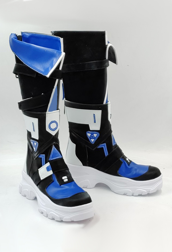 Honkai: Star Rail Silver Wolf Chaussure de Cosplay Silver Wolf Une Paire de Chaussures en Cuir