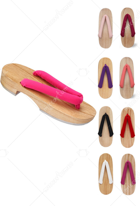 KNY Demon Fighter Demon Killing Corps Cosplay Shoes Geta Slippers Japanese Wooden Clogs