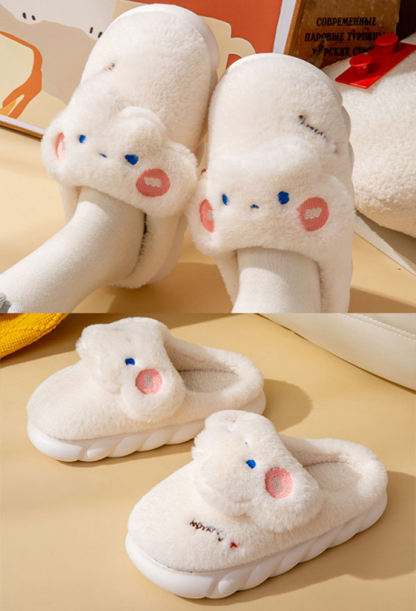 Sanrio plush fuzzy slippers home shoes – Joykawaii