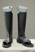 Rival Girl Ninja Girl Cosplay Shoes Black Cutout PU Boots