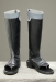 Rival Girl Ninja Girl Cosplay Shoes Black Cutout PU Boots