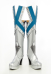 Rival Girl Queen Cosplay Boots Silver High Heel with Acrylic Diamonds
