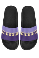 Lisa Beach Slide Sandal with Purple Pattern Non-Slip Slippers