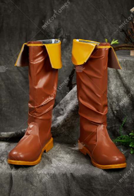 Upgraded Ver The Legend of Zelda: Breath of the Wild Link Cosplay Shoes Men's Brown Boots