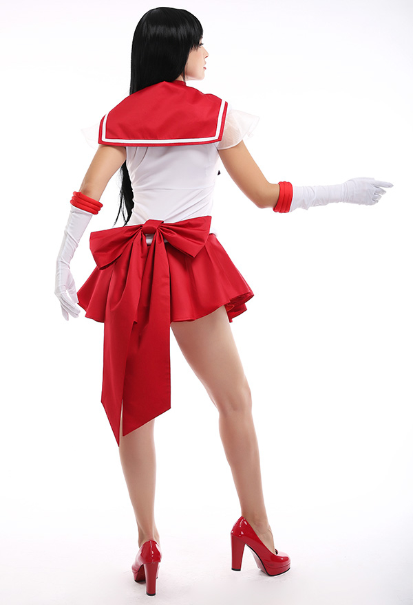 Sailor Moon Hino Rei Sailor Mars Cosplay Costume SuperS Version