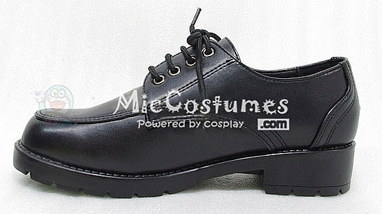 Square Toe Front Tie PU Japanese School Shoes For Sale