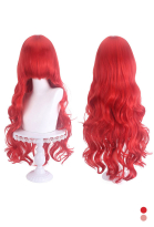Anime Game Cosplay Wig Universal Red Serie 80cm Long Curly Wig