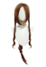 FF Aeris Cosplay Wig Forehead Lace Long Brown Wig