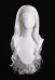 Fortnite Black Cat Cosplay Lace Wig White Big Wave Wig