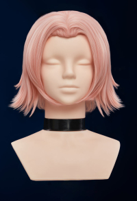Ninja Sakura Cosplay Wig Smoky Pink Short Wig