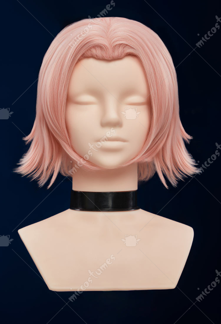 Ninja Sakura Cosplay Wig Smoky Pink Short Wig