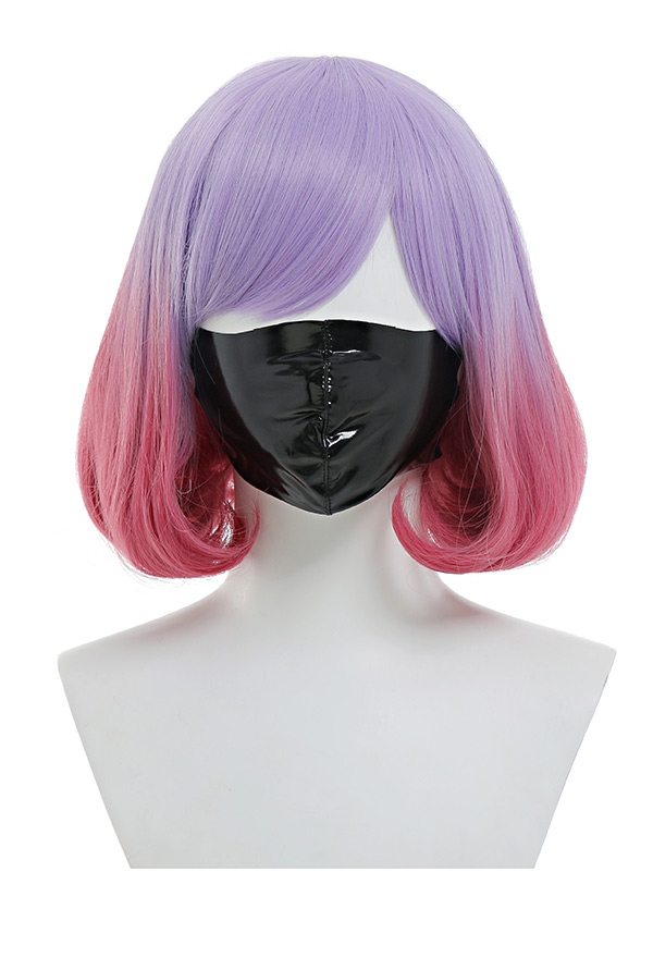 Luna Cosplay Wig Pink Purple Gradient Short Bob Wig