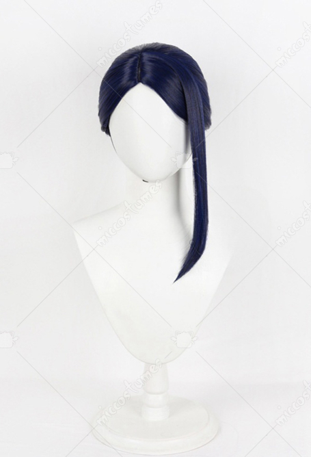 Arcane LOL Caitlyn Cosplay Wig Dark Blue Short Wig