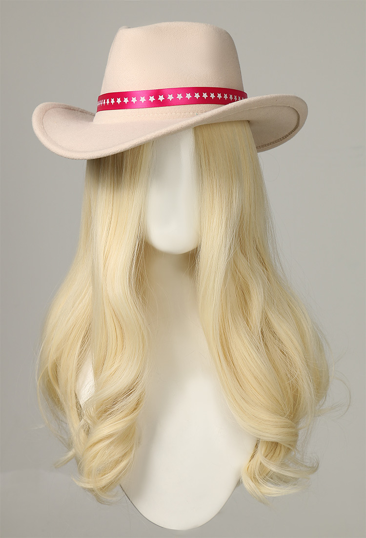 Barbara Movie Doll 2023 Cosplay Wig Middle Part Long Golden Wig