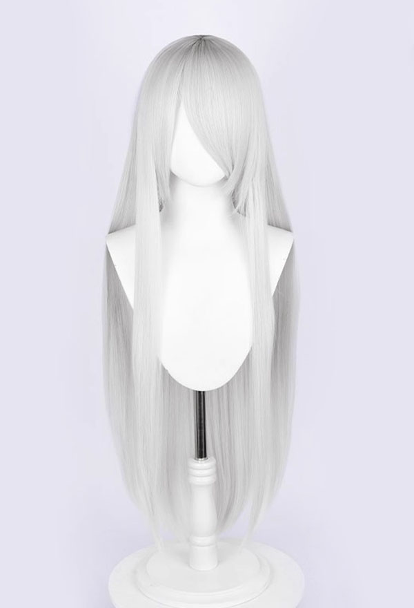 Bloodborne Doll Silver Long Wig Nr: Automata YoRHa Type A No.2 Cosplay Cosplay Wig