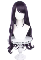 My Dress-Up Dear Marin Bunny Girl Cosplay Wig Long Dark Purple Curly Wig
