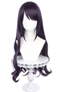 My Dress-Up Dear Marin Bunny Girl Cosplay Wig Long Dark Purple Curly Wig
