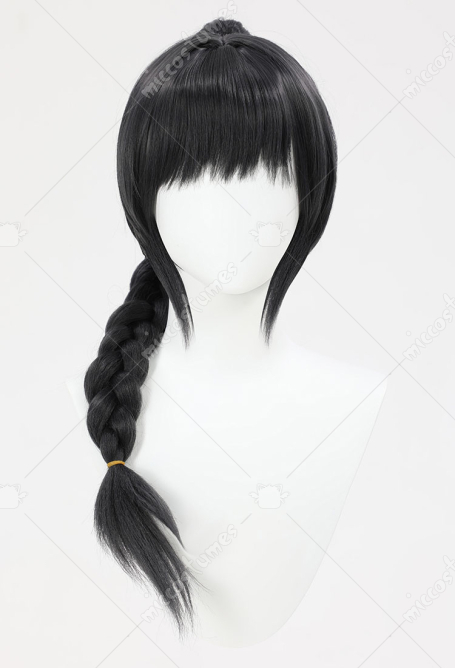 Baldur's Gate 3 Shadowheart Cosplay Wig Long Black Ponytail Wig
