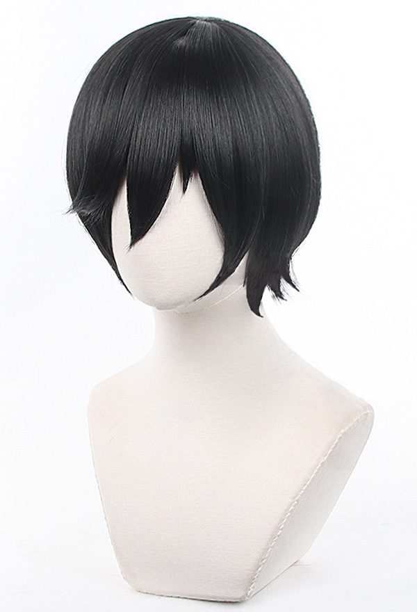 Black wig short clearance cosplay