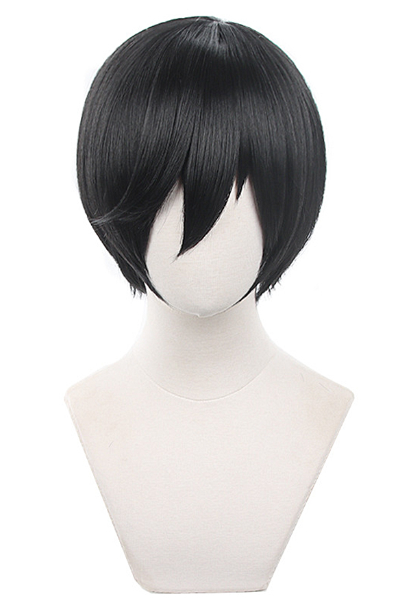 Short black deals anime wig