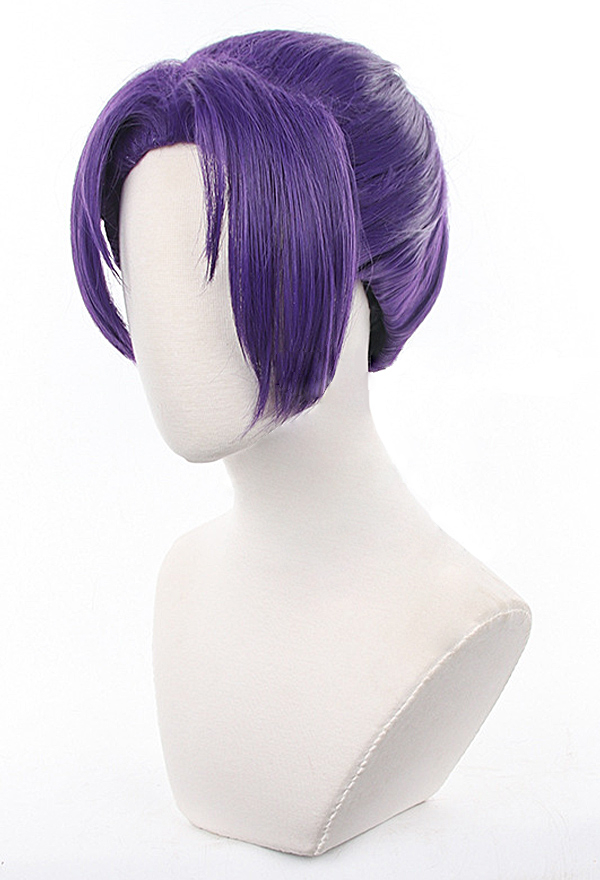 Short purple on sale cosplay wig