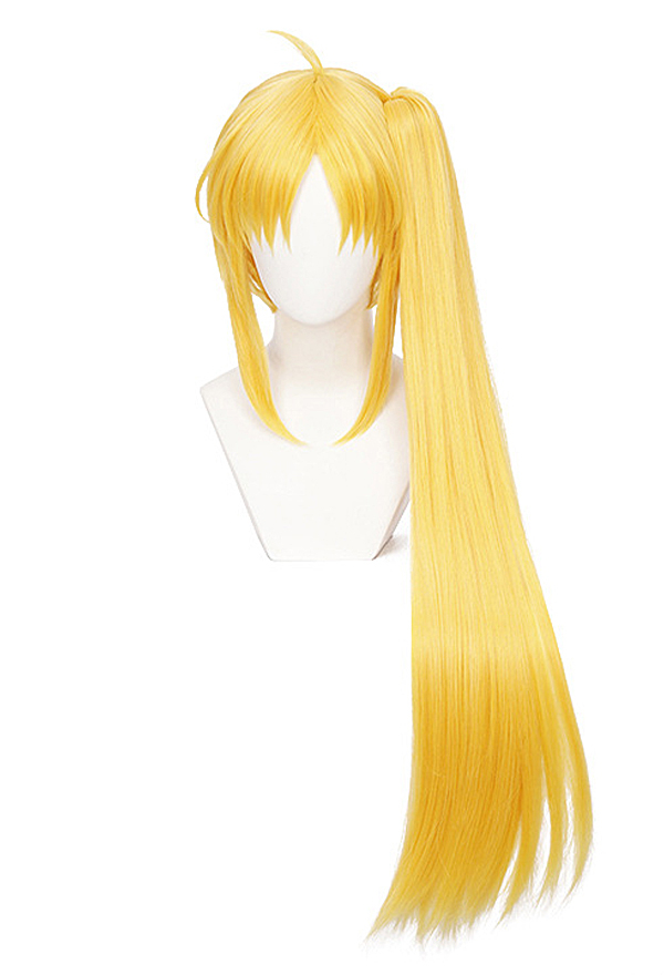 Bocchi the Rock Ijichi Nijika Cosplay Wig Long Straight Yellow Wig