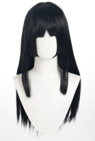 Inquisitor Cosplay Wig Black Long Straight Wig with Bangs