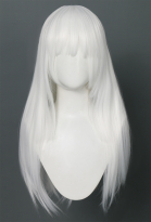 Inquisitor Cosplay Wig White Long Straight Wig with Bangs