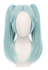 Rebecca Women Cyan Double Ponytails Cosplay Wig