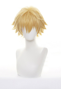 Chainsaw Killer Chainsaw Demon Light Blonde Color Short Hair Cosplay Wig
