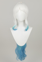 One Piece Yamato White Green Gradient Long Cosplay Wig