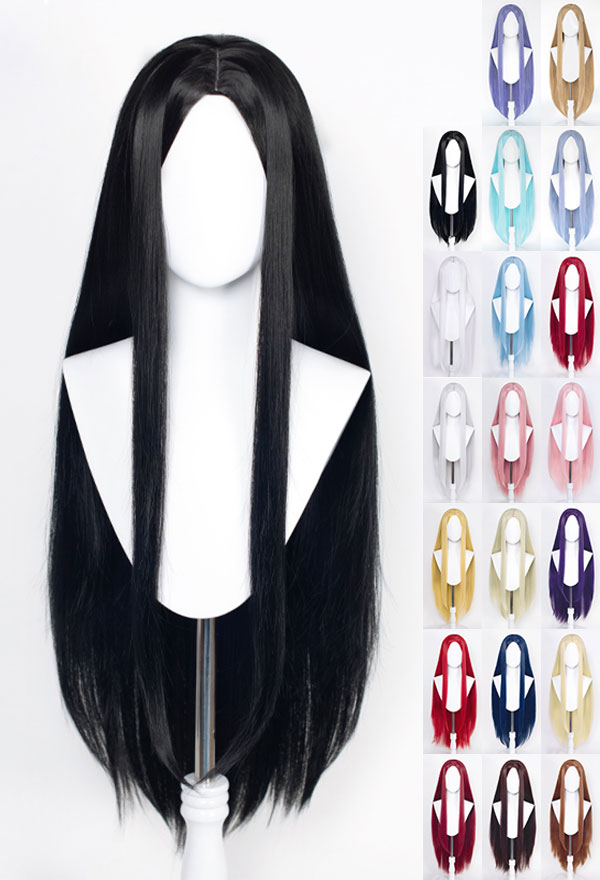 Multicolor Optional Cosplay Wig - Long Straight Middle Part