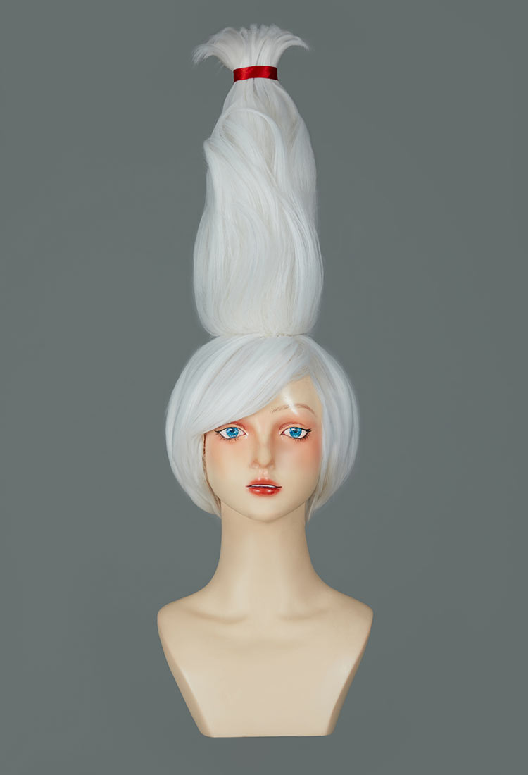 DDD Seiko Ayase Cosplay Wig White Short Wig