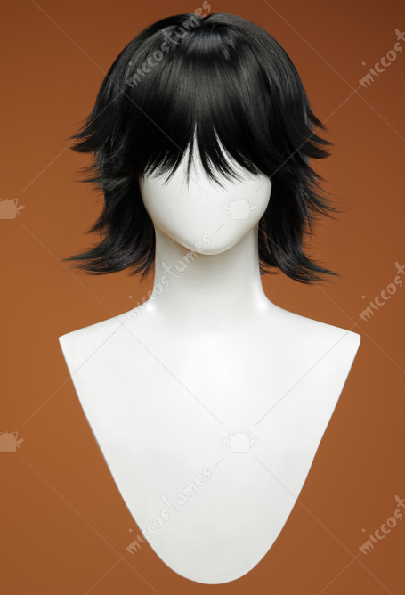 DMC Lady Cosplay Wig Black Short Wig