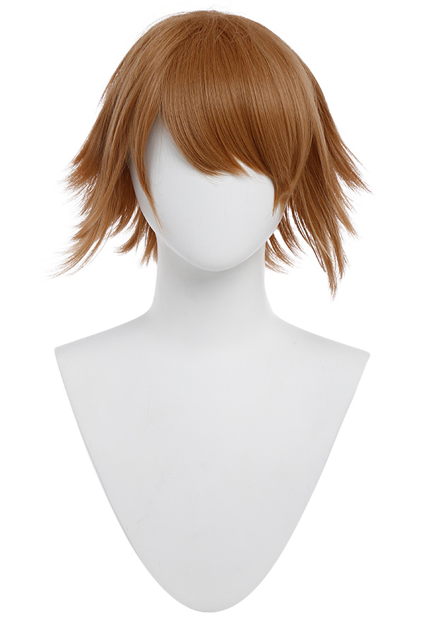 彈丸辯駁 彈丸論破不二咲千尋cosplay假髮棕色短發外翻