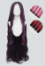 EAH Raven Cosplay Wig Purple Brown Long Curly 39 inch Lace Wig with BB Clips