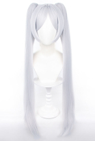 Friren: Beyond Journey's End Friren Cosplay Wig Silver White Double Ponytail Wig