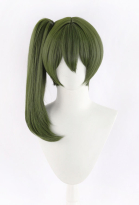 Friren: Beyond Journey's End Übel Cosplay Wig Dark Green Ponytail Straight Wig