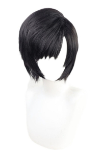 FF Yuffie Kisaragi Cosplay Wig Short Straight Black Wig