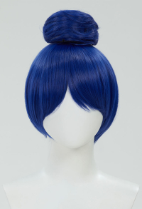 Five Nights at Freddy's Ballora Cosplay Wig Short Blue Wig with High Bun